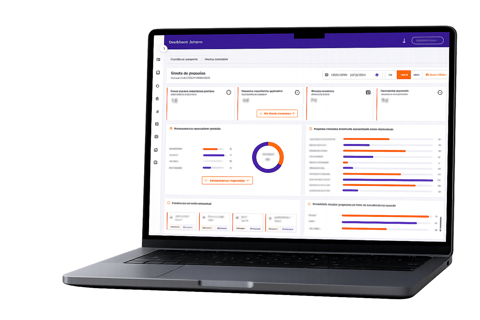 Notebook exibindo o painel da esteira de crédito Matribank