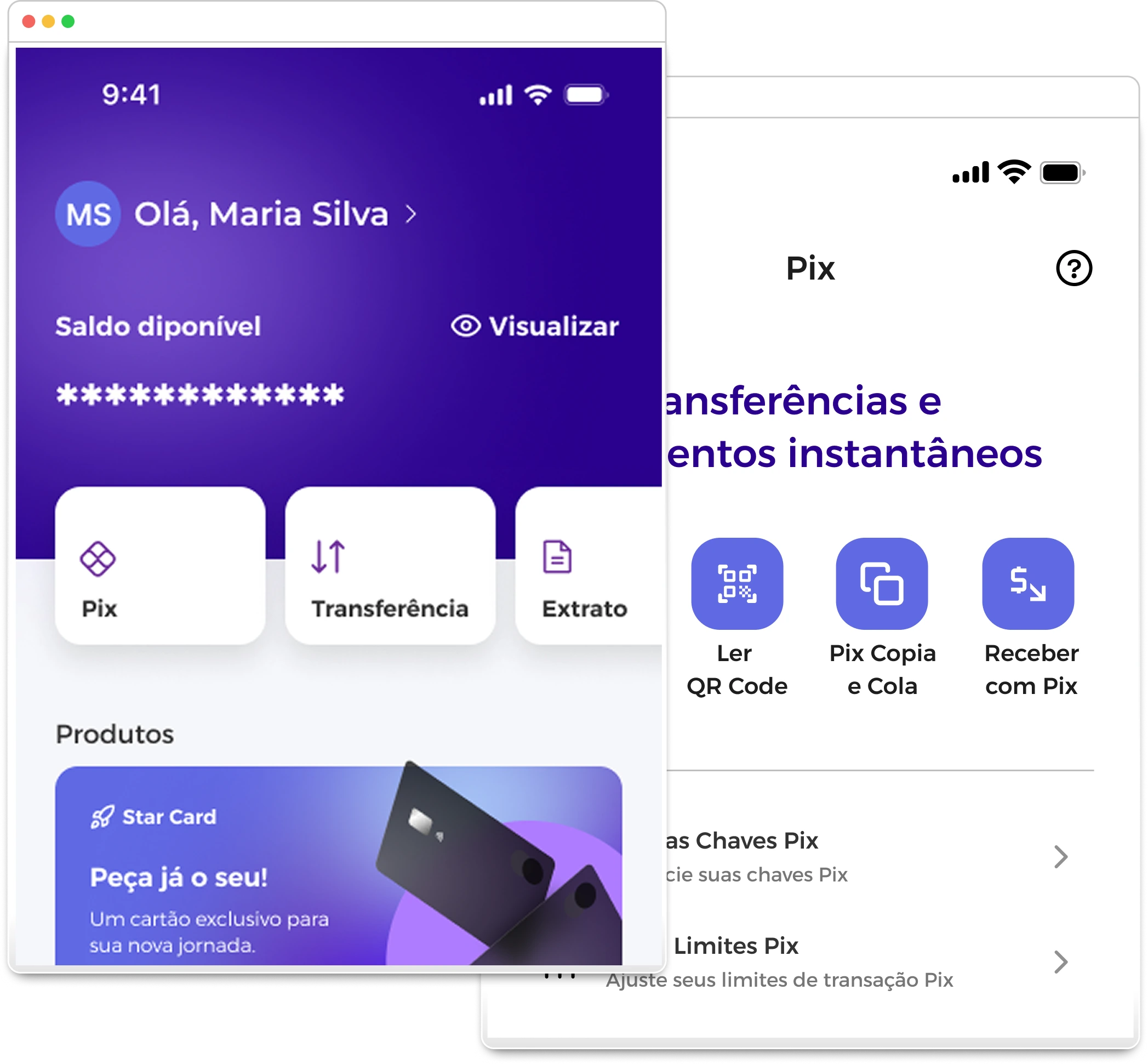 Aplicativo do Banco Digital White Label da StarBank